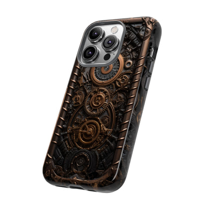 Gearworks 2 Phone Case – Steampunk Victorian Design with Gears and Clockwork for iPhone, Samsung Galaxy, and Google Pixel Devices