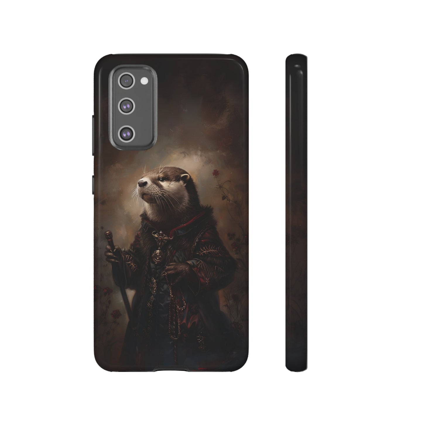 Noble Otter King Phone Case - Vintage Gothic Animal Art Design for iPhone, Samsung Galaxy, and Google Pixel Devices