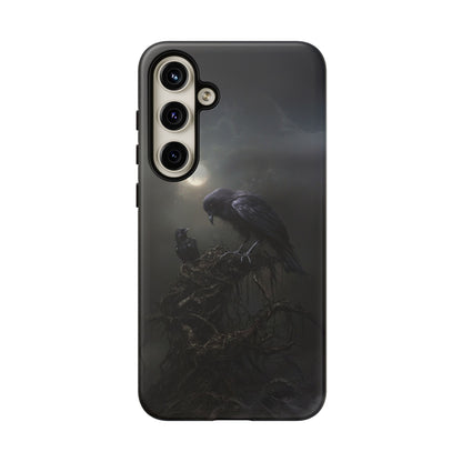 Gothic Raven Phone Case - Dark Crow Art for iPhone, Samsung Galaxy, and Google Pixel Devices