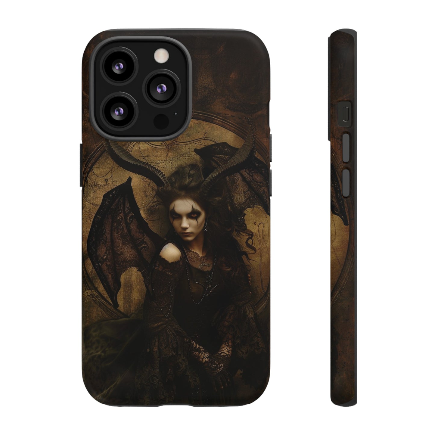 Demon Lilith Gothic Phone Case for iPhone, Samsung Galaxy, Google Pixel - Dark Fantasy Art