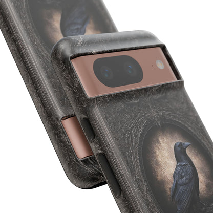 Gothic Raven Phone Case - Mysterious Dark Bird Design