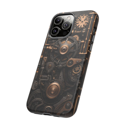 Steampunk Machine Phone Case – Victorian Gears Design for iPhone, Samsung Galaxy, and Google Pixel Devices