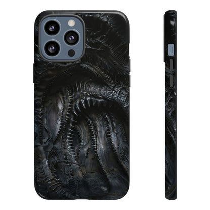 Surreal Biomechanical Phone Case - Gothic Sci-Fi Art for iPhone, Samsung Galaxy, and Google Pixel Devices