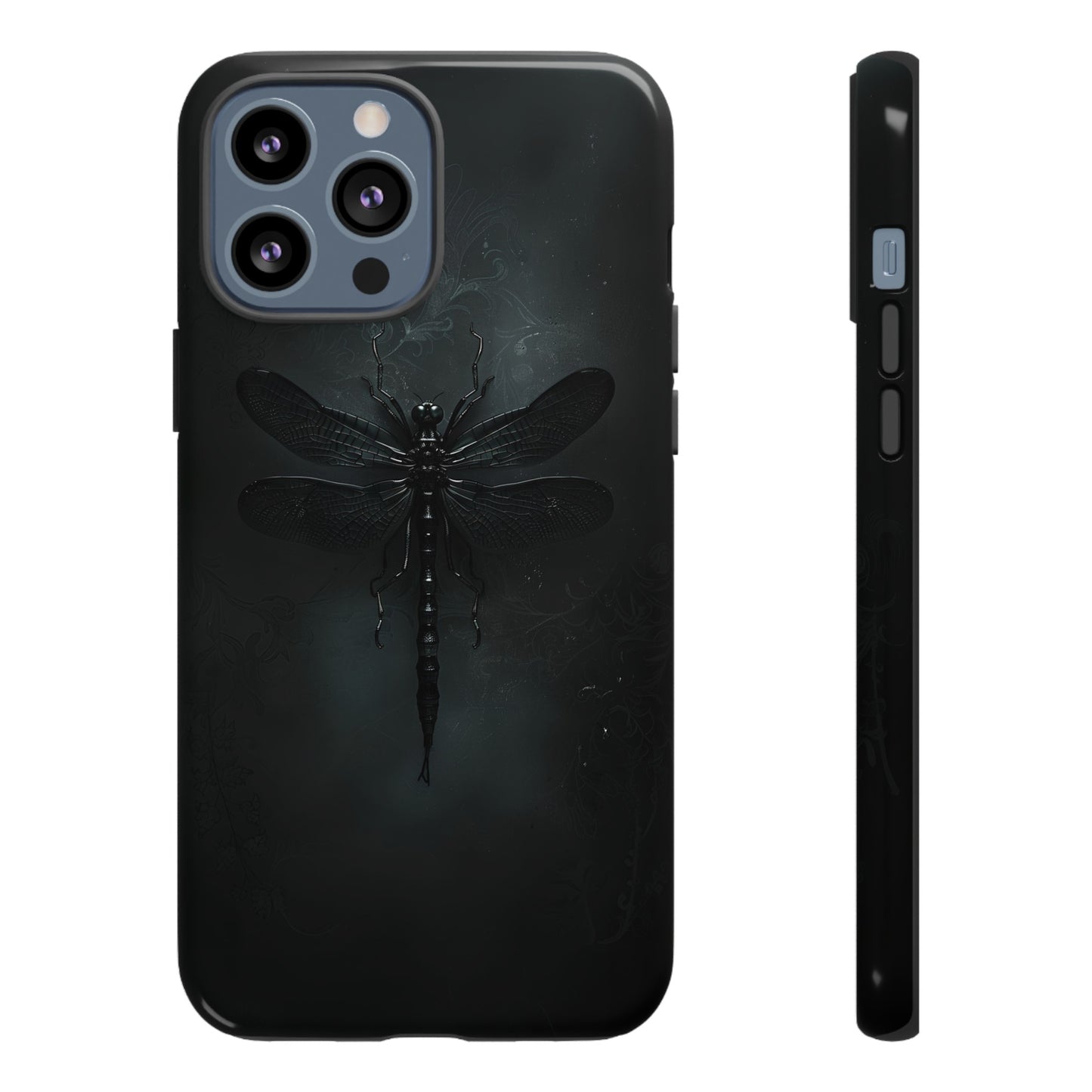 Gothic Dragonfly Phone Case – Dark Elegance Design for iPhone, Samsung Galaxy, and Google Pixel Devices