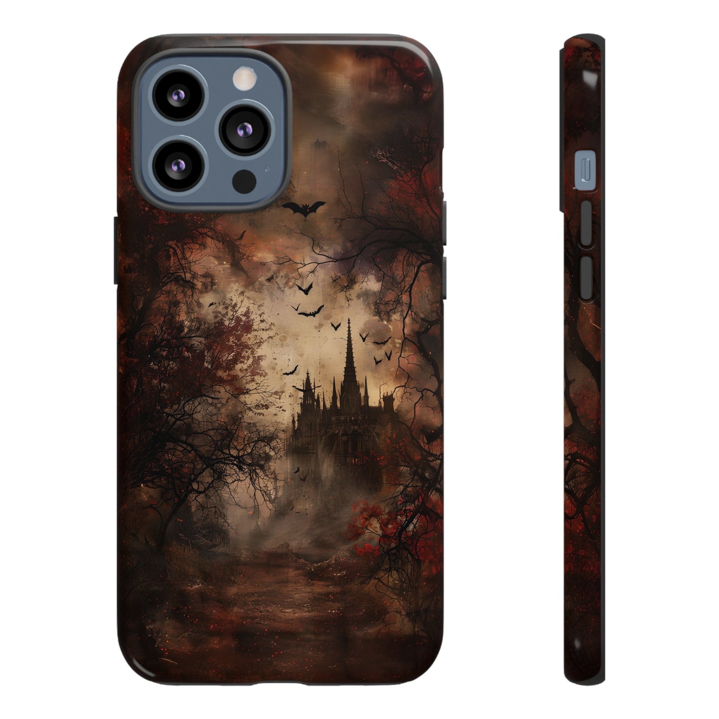 Gothic Castle Phone Case - Spooky Halloween Design for iPhone, Samsung Galaxy, Google Pixel Devices