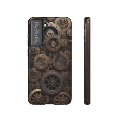 Gearworks 3 Phone Case – Steampunk Victorian Design with Gears and Clockwork for iPhone, Samsung Galaxy, and Google Pixel Devices