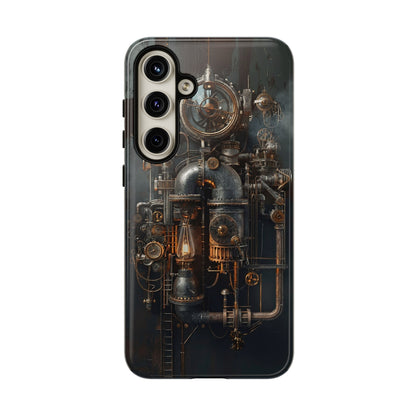 Steampunk Machine #2 Phone Case - Intricate Industrial Design for iPhone, Samsung Galaxy, Google Pixel Devices, Victorian Design Gears