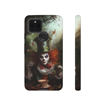 Mad Hatter Gothic Fantasy Phone Case - Dark Wonderland Design for iPhone, Samsung Galaxy, and Google Pixel Devices