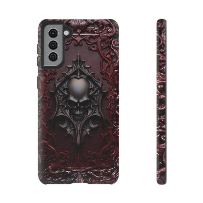 Vampiric Tough Phone Case – Gothic Skull Vampire Design for iPhone, Samsung Galaxy, and Google Pixel Devices