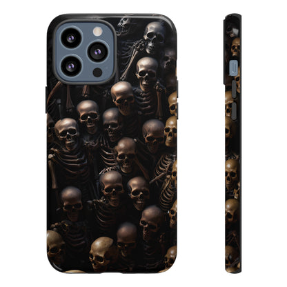 Skeletal Grave Phone Case – Halloween Horror Skeleton Design for iPhone, Samsung Galaxy, and Google Pixel Devices