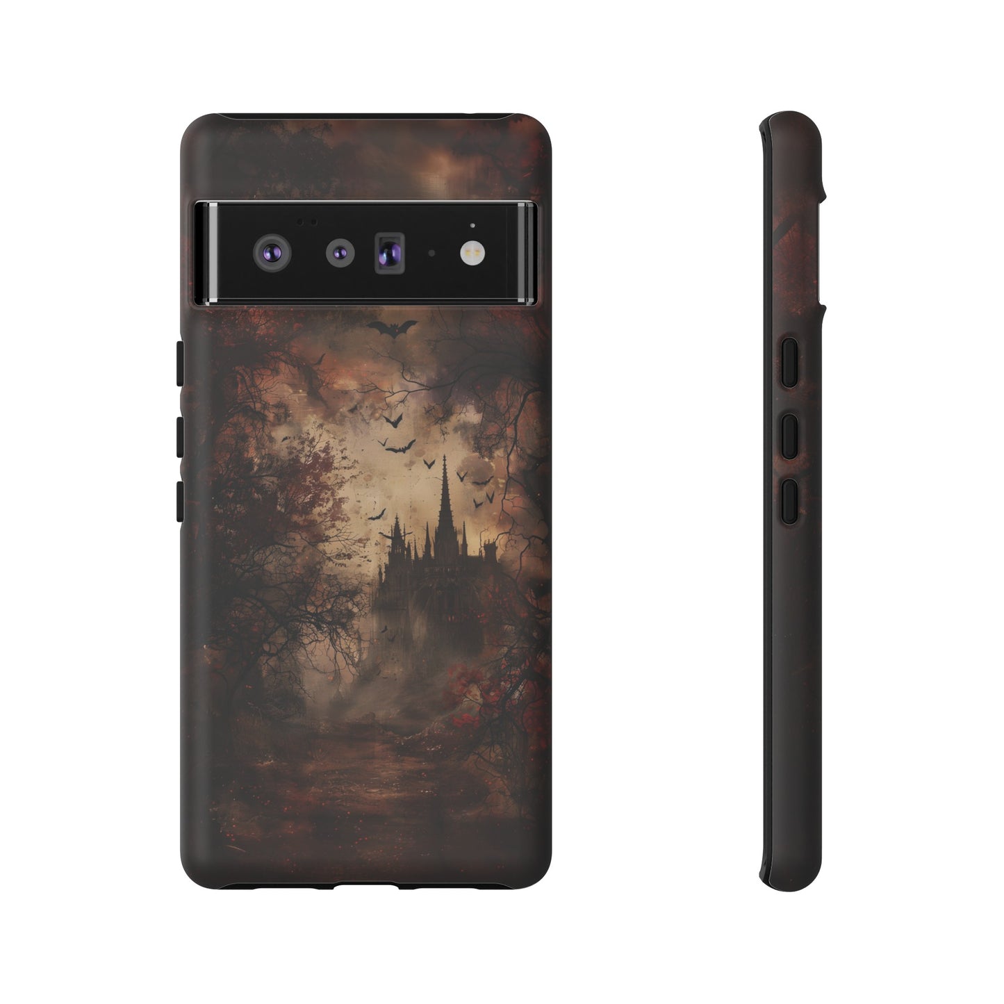 Gothic Castle Phone Case - Spooky Halloween Design for iPhone, Samsung Galaxy, Google Pixel Devices