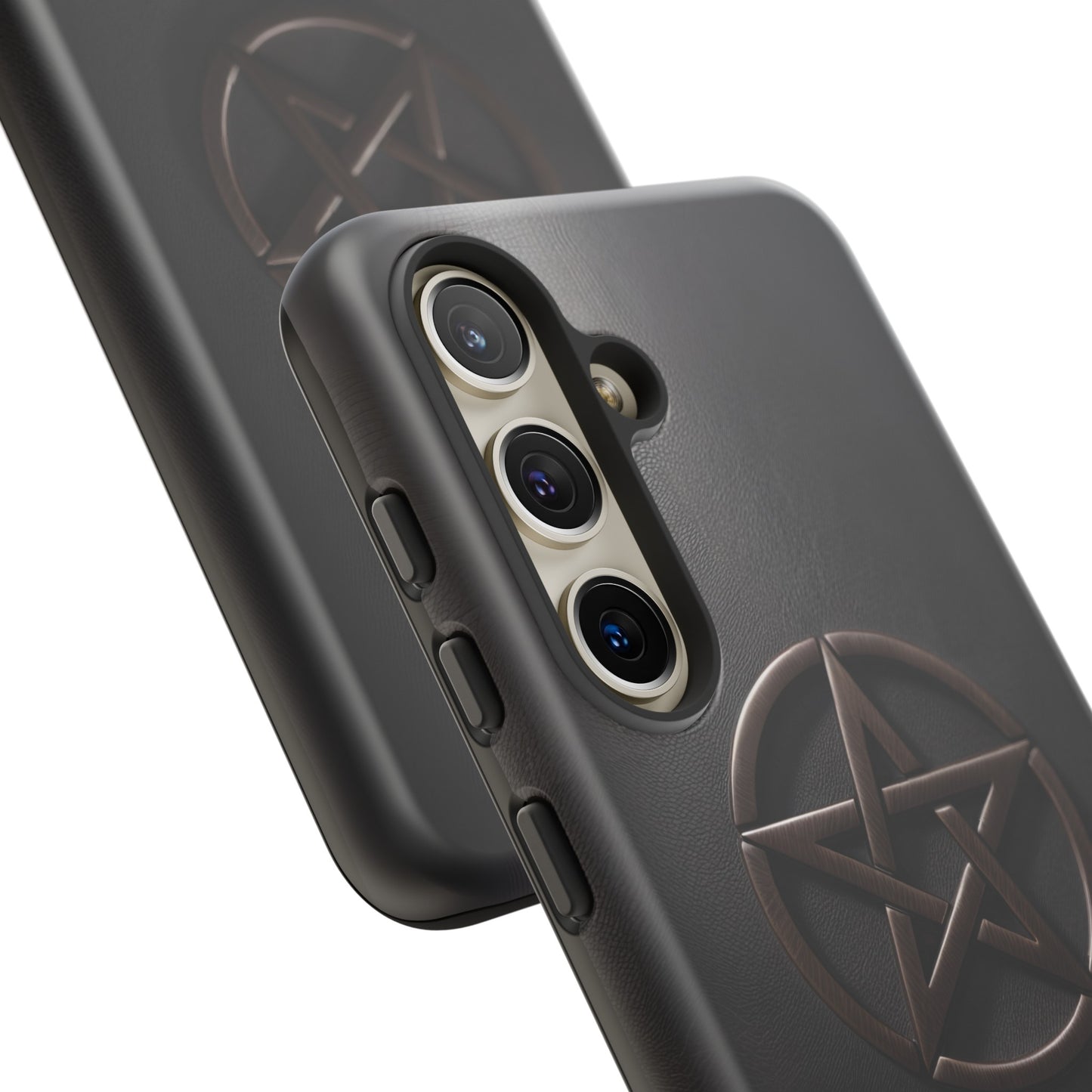 Simple Pentacle Tough Phone Case – Witchcraft Pentagram Design for iPhone, Samsung Galaxy, and Google Pixel Devices