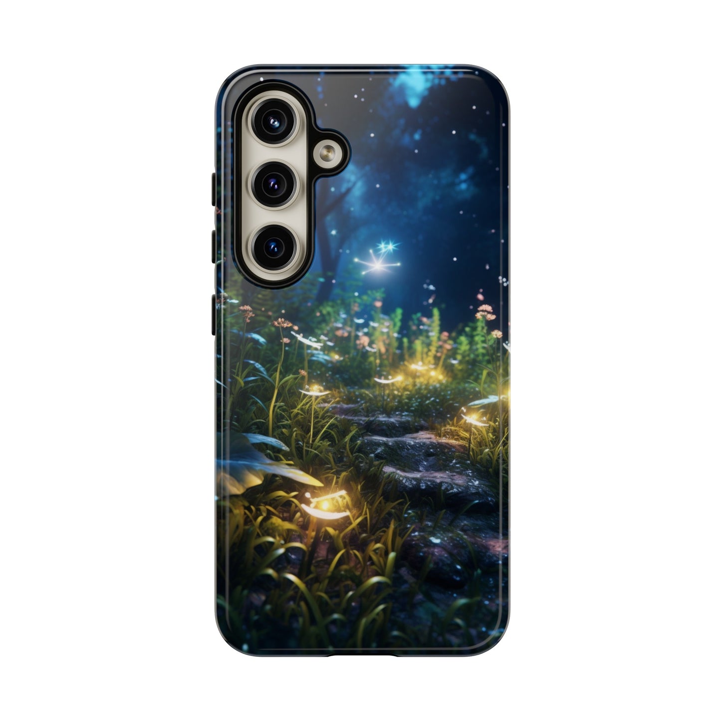 Fireflies in the Forest Tough Phone Case – Enchanting Summer Night Design for iPhone, Samsung Galaxy, and Google Pixel Devices