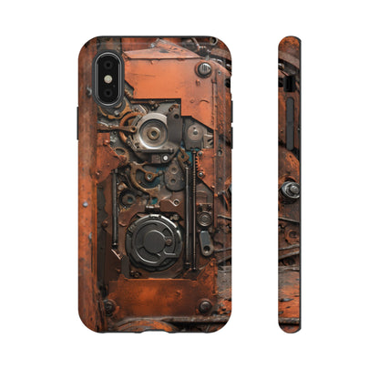 Rusted Mechanisms Phone Case – Steampunk Metal Gear Design for iPhone, Samsung Galaxy, and Google Pixel Devices