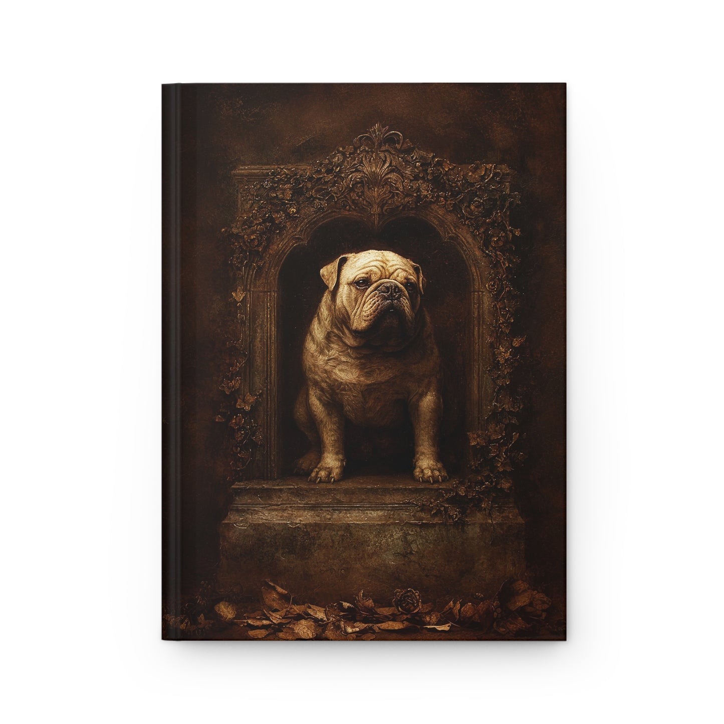 Vintage Bulldog Journal - Antique-Style Hardcover Notebook