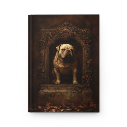 Vintage Bulldog Journal - Antique-Style Hardcover Notebook