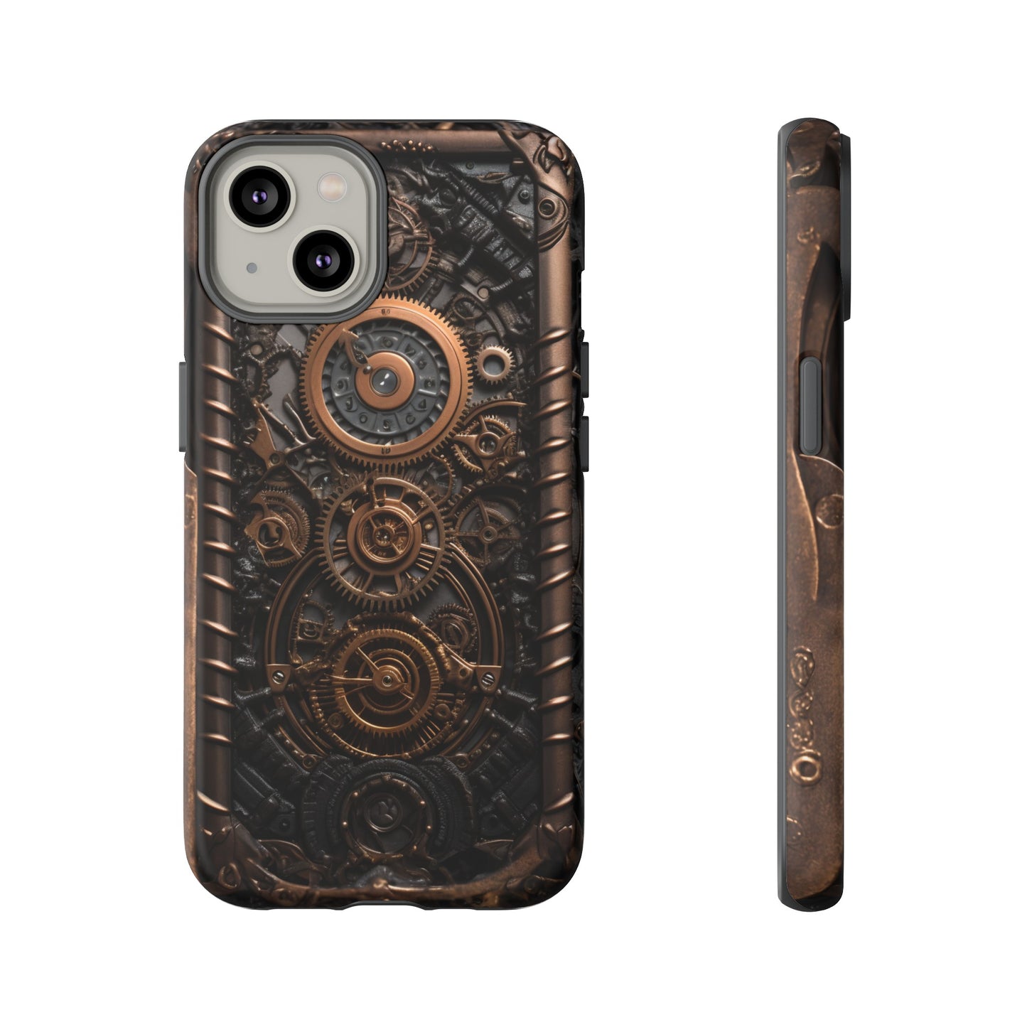 Gearworks 2 Phone Case – Steampunk Victorian Design with Gears and Clockwork for iPhone, Samsung Galaxy, and Google Pixel Devices