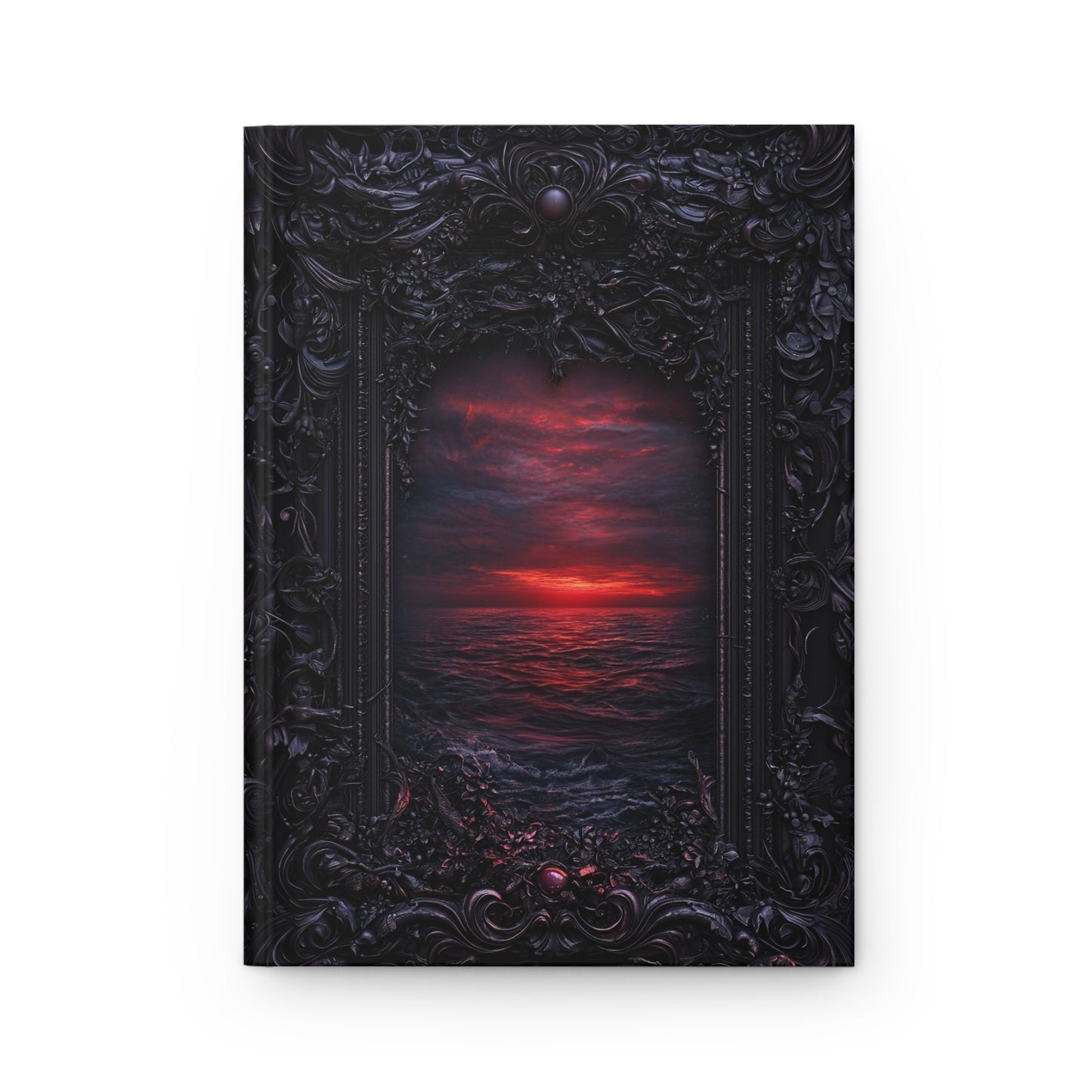 Gothic Sunset Ocean Hardcover Journal