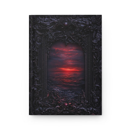 Gothic Sunset Ocean Hardcover Journal