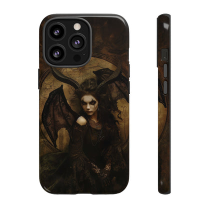 Demon Lilith Gothic Phone Case for iPhone, Samsung Galaxy, Google Pixel - Dark Fantasy Art