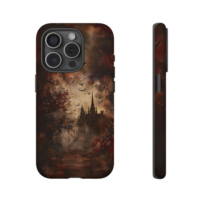 Gothic Castle Phone Case - Spooky Halloween Design for iPhone, Samsung Galaxy, Google Pixel Devices