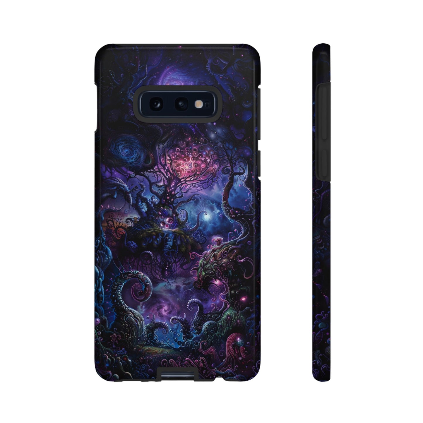 Trippy Psychedelic Alien Landscape Phone Case - Vibrant Abstract Design for iPhone, Samsung Galaxy and Google Pixel Devices