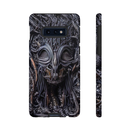 Biomechanical Horror 2 Phone Case – Futuristic Alien Horror Design for iPhone, Samsung Galaxy, and Google Pixel Devices