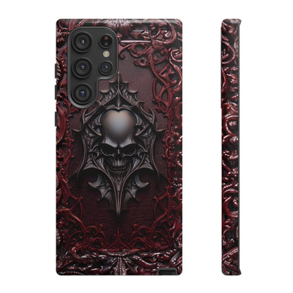 Vampiric Tough Phone Case – Gothic Skull Vampire Design for iPhone, Samsung Galaxy, and Google Pixel Devices