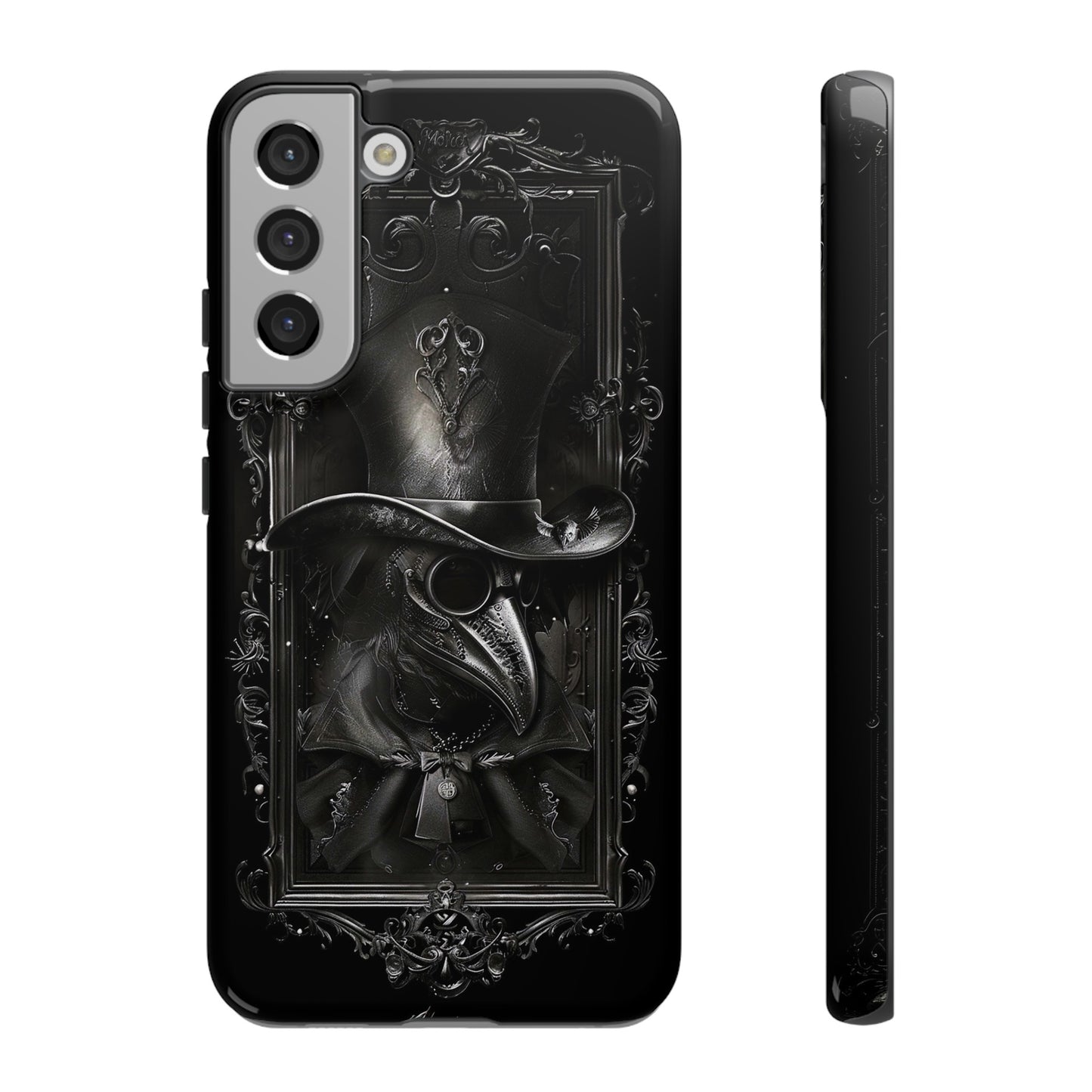 Gothic Plague Doctor Phone Case - Mysterious and Dark Design for iPhone, Samsung Galaxy, and Google Pixel Devices