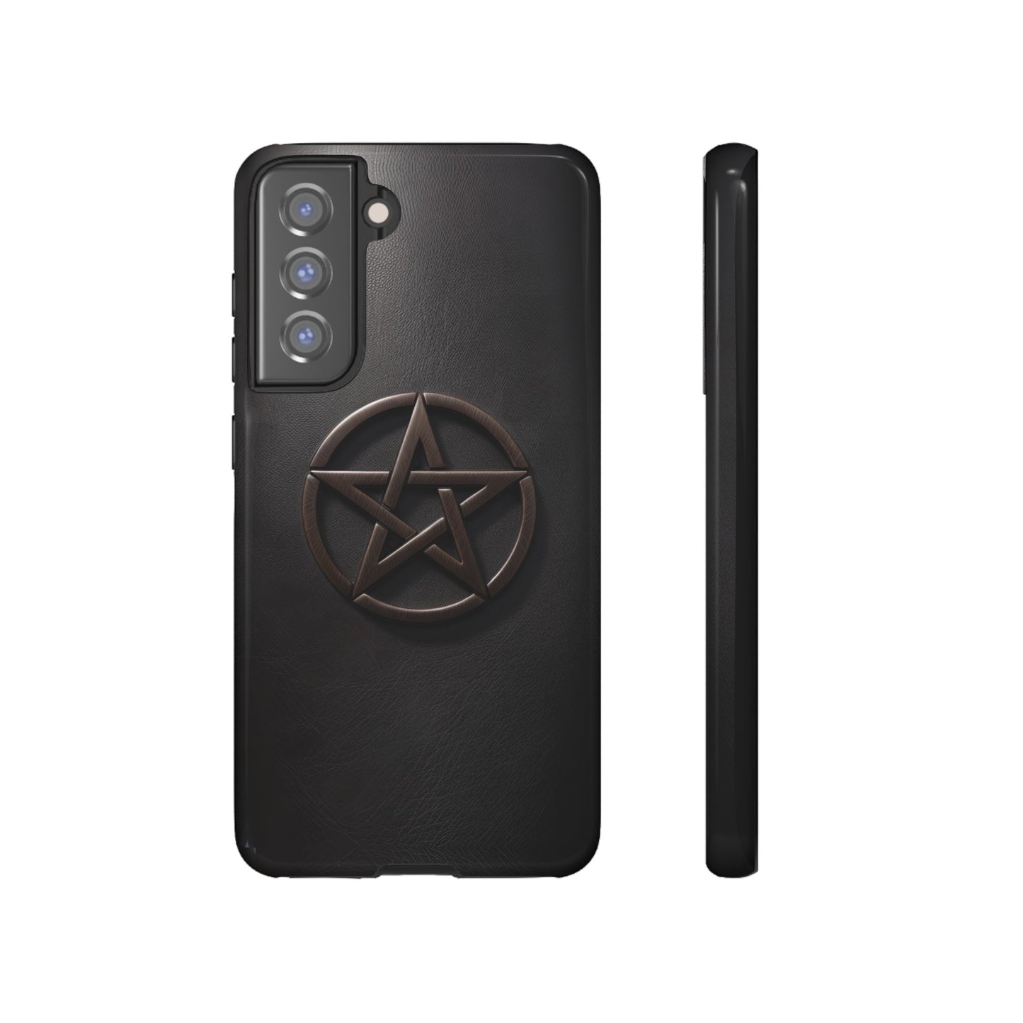 Simple Pentacle Tough Phone Case – Witchcraft Pentagram Design for iPhone, Samsung Galaxy, and Google Pixel Devices