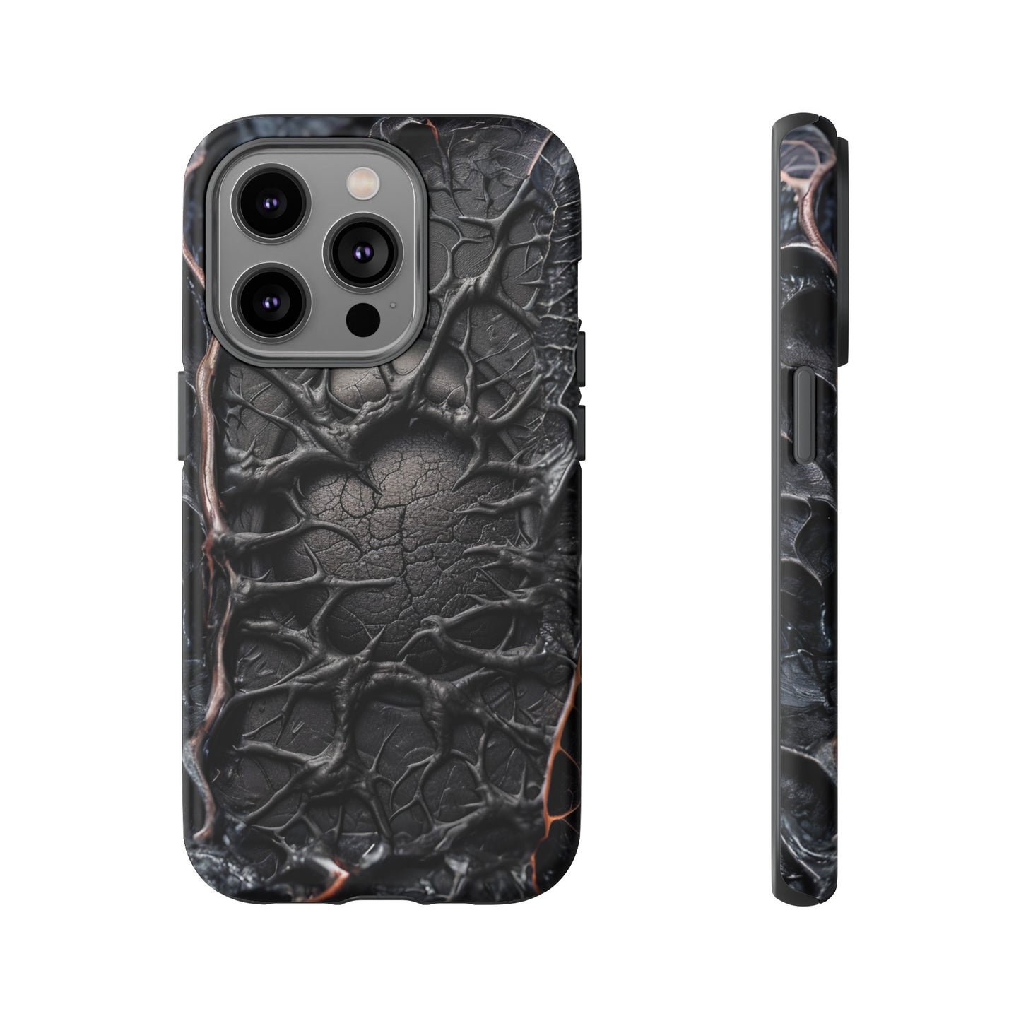 Black Veins Tough Phone Case – Lovecraftian Horror Design for iPhone, Samsung Galaxy, and Google Pixel Devices