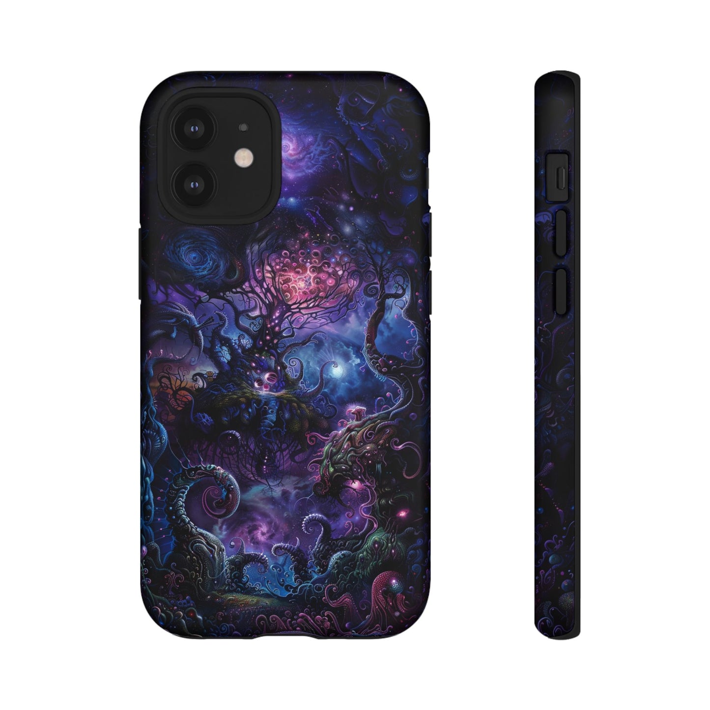 Trippy Psychedelic Alien Landscape Phone Case - Vibrant Abstract Design for iPhone, Samsung Galaxy and Google Pixel Devices