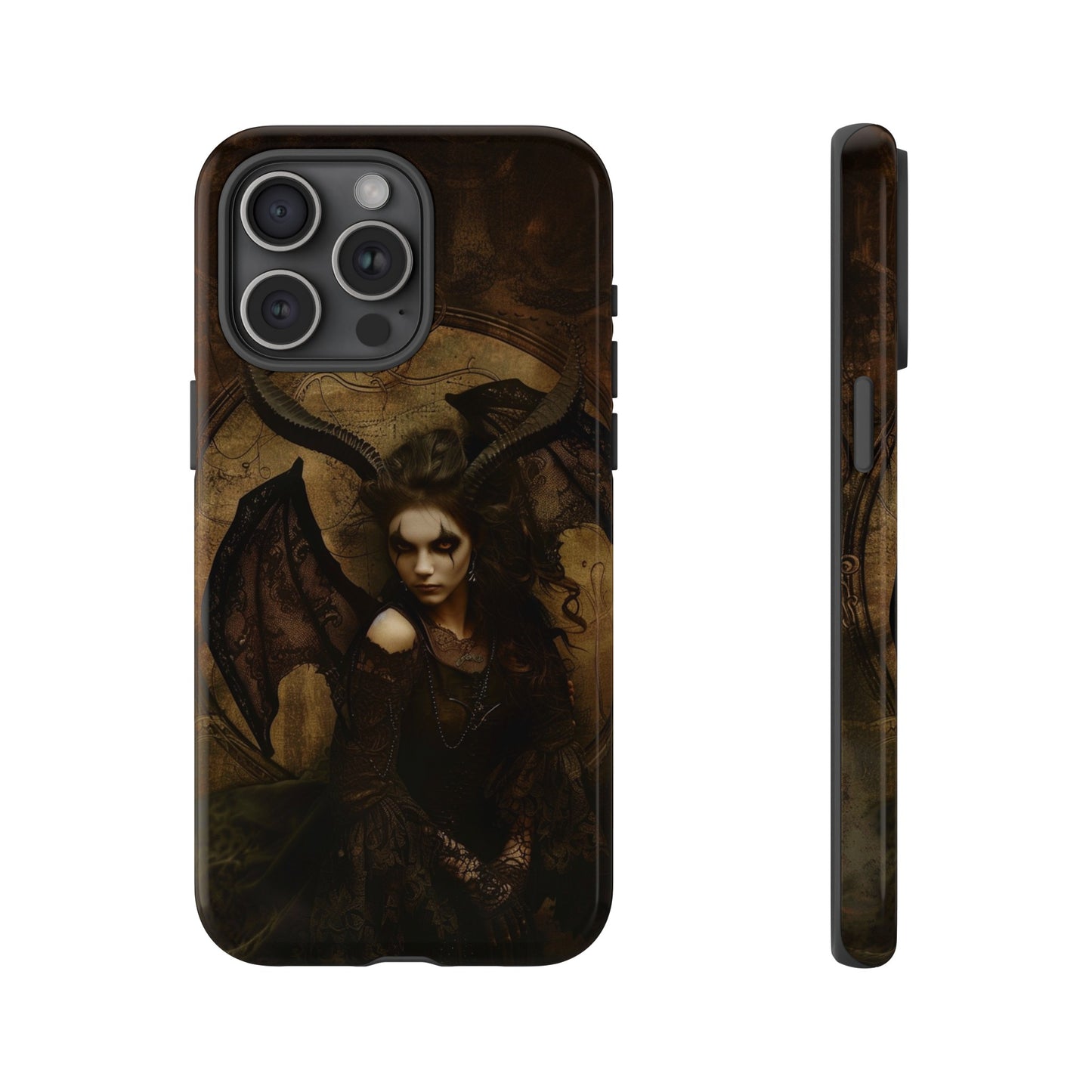 Demon Lilith Gothic Phone Case for iPhone, Samsung Galaxy, Google Pixel - Dark Fantasy Art