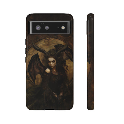 Demon Lilith Gothic Phone Case for iPhone, Samsung Galaxy, Google Pixel - Dark Fantasy Art