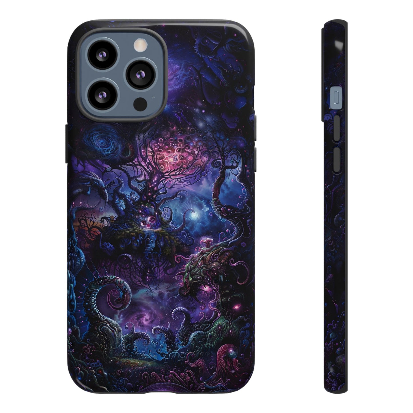 Trippy Psychedelic Alien Landscape Phone Case - Vibrant Abstract Design for iPhone, Samsung Galaxy and Google Pixel Devices