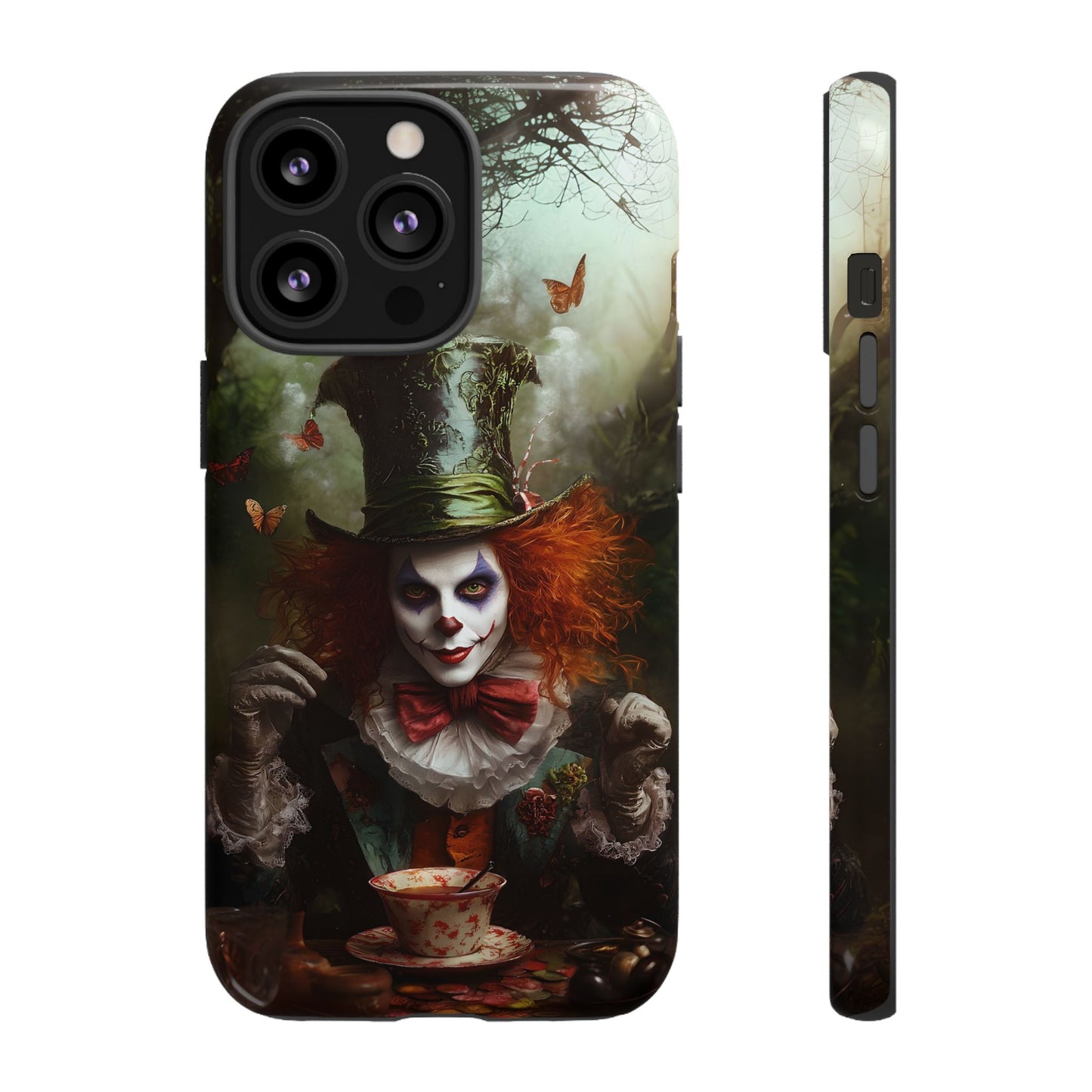 Mad Hatter Gothic Fantasy Phone Case - Dark Wonderland Design for iPhone, Samsung Galaxy, and Google Pixel Devices