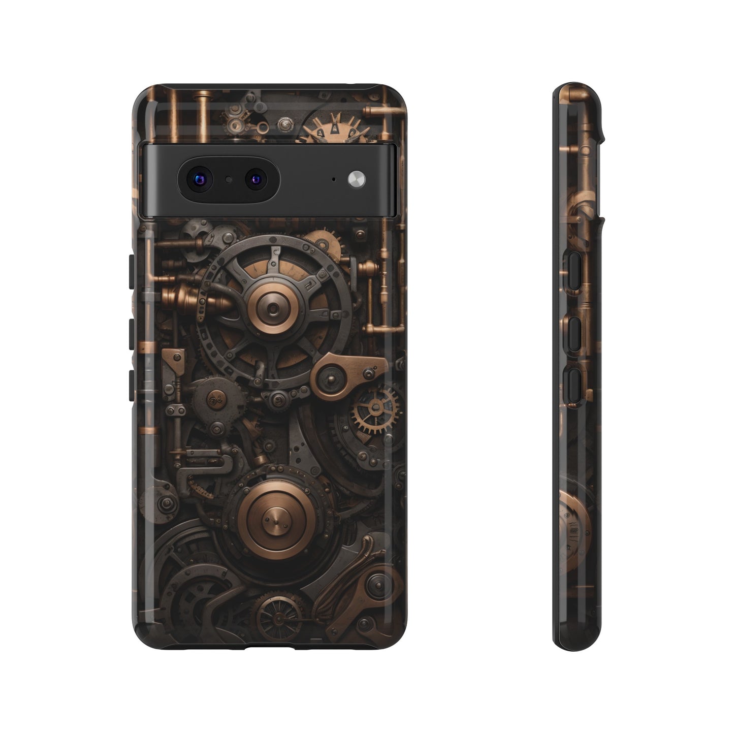 Steampunk Machine Phone Case – Victorian Gears Design for iPhone, Samsung Galaxy, and Google Pixel Devices