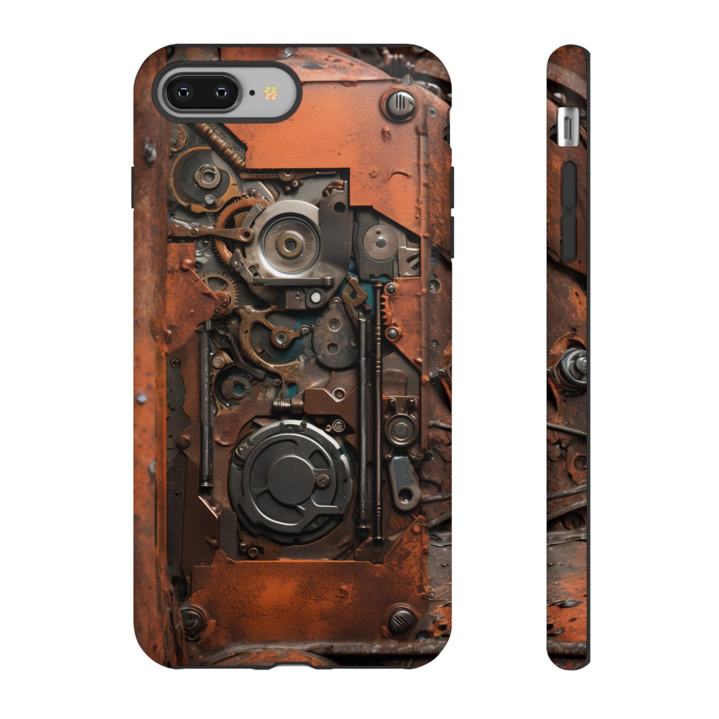 Rusted Mechanisms Phone Case – Steampunk Metal Gear Design for iPhone, Samsung Galaxy, and Google Pixel Devices