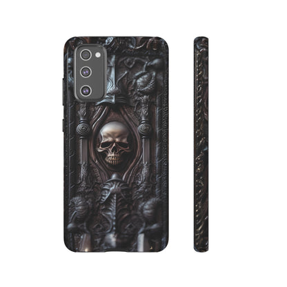 Dark Grimoire of Death Tough Phone Case – Gothic Skull Vampiric Design for iPhone, Samsung Galaxy, and Google Pixel Devices