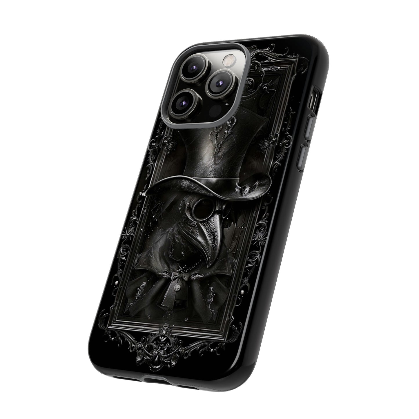 Gothic Plague Doctor Phone Case - Mysterious and Dark Design for iPhone, Samsung Galaxy, and Google Pixel Devices