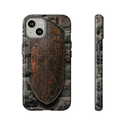 Medieval Shield Phone Case - Ornate Ancient Armor Design for iPhone and Samsung Galaxy Devices