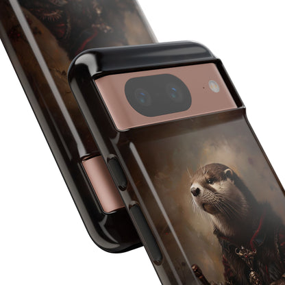 Noble Otter King Phone Case - Vintage Gothic Animal Art Design for iPhone, Samsung Galaxy, and Google Pixel Devices