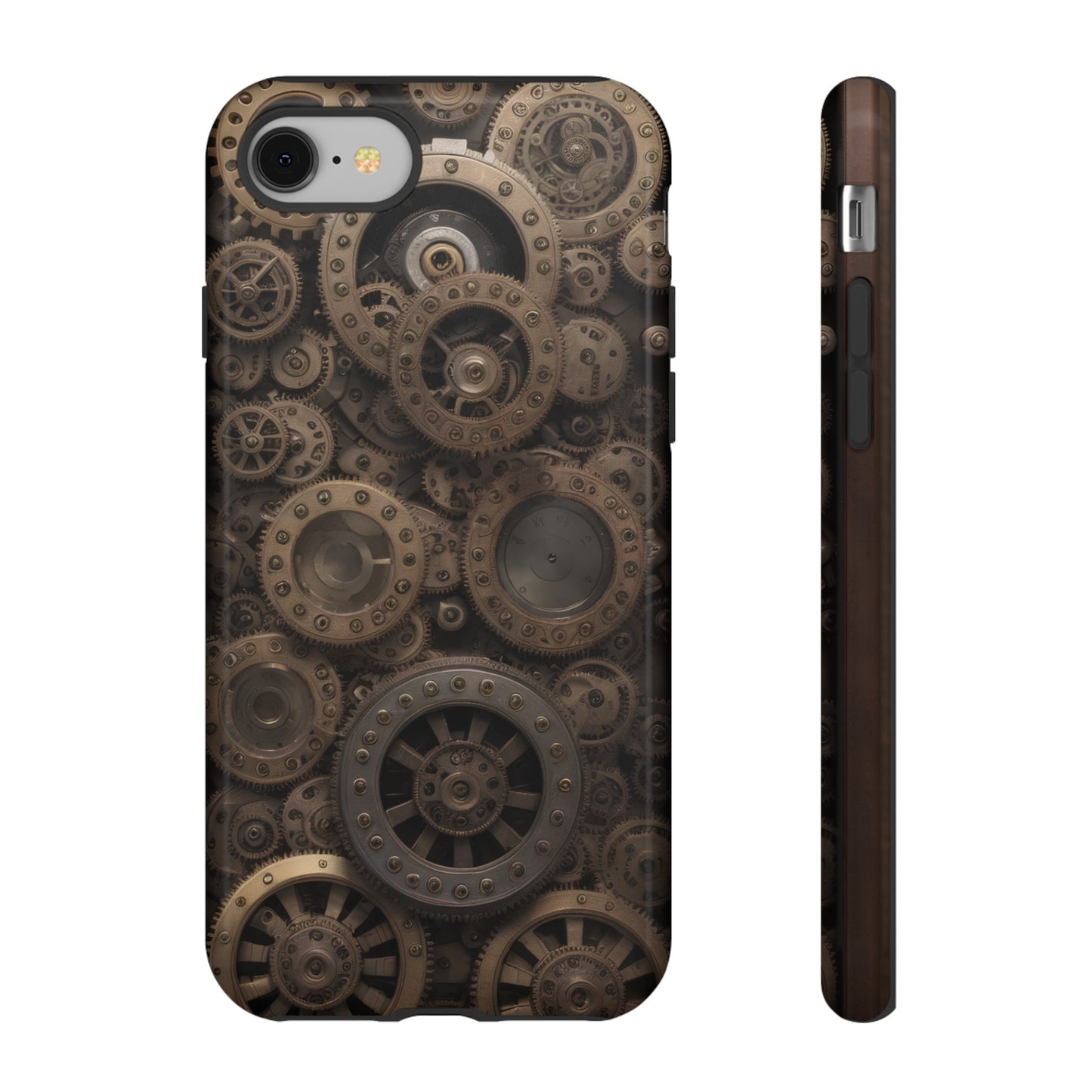 Gearworks 3 Phone Case – Steampunk Victorian Design with Gears and Clockwork for iPhone, Samsung Galaxy, and Google Pixel Devices