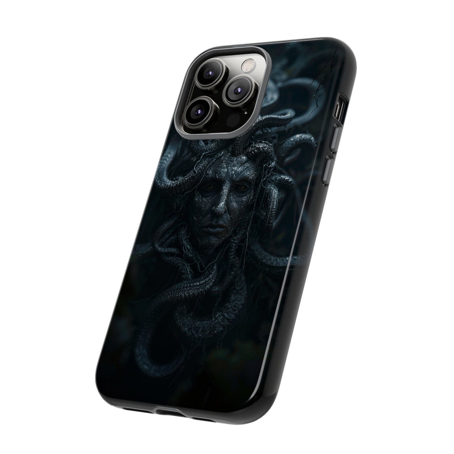 Medusa's Gaze Phone Case - Dark Mythological Design for iPhone and Samsung Galaxy Devices