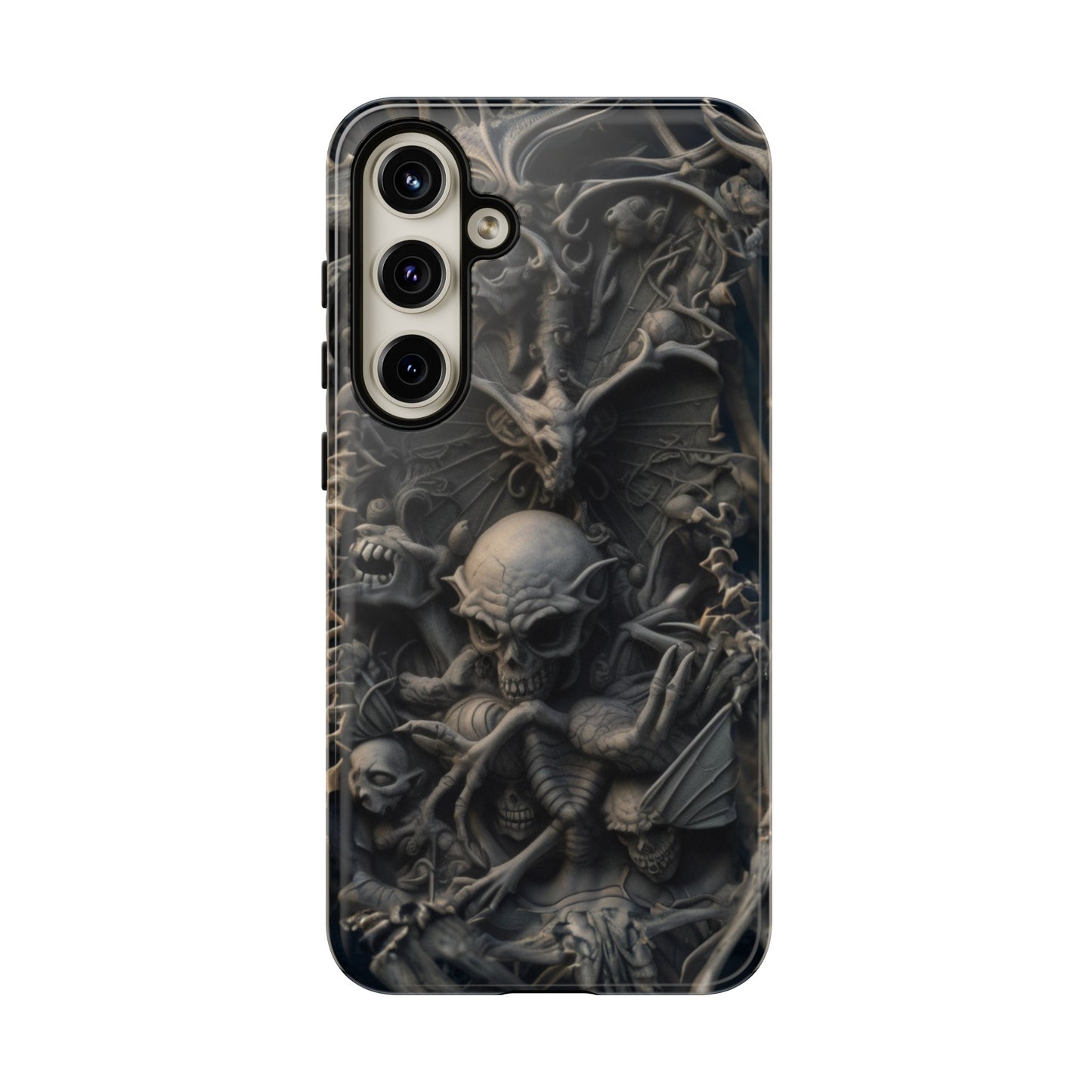 Those Who Dwell Below #1 Phone Case – Intricate Gothic Skeleton Design for iPhone, Samsung Galaxy, Google Pixel Devices