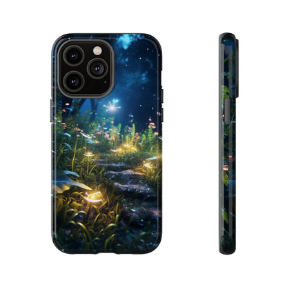 Fireflies in the Forest Tough Phone Case – Enchanting Summer Night Design for iPhone, Samsung Galaxy, and Google Pixel Devices