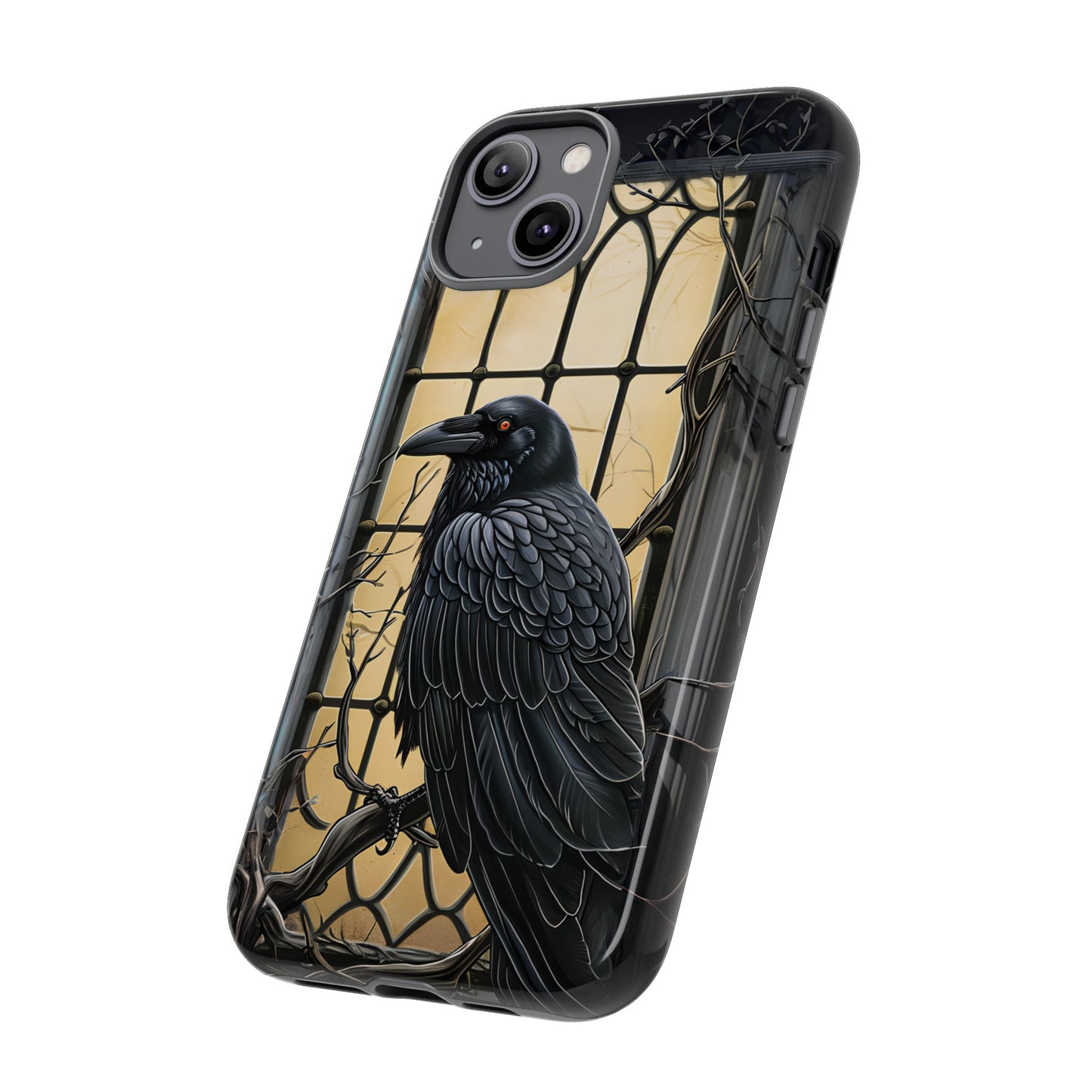 The Raven Phone Case – Edgar Allan Poe Inspired Gothic Design for iPhone, Samsung Galaxy, and Google Pixel Devices