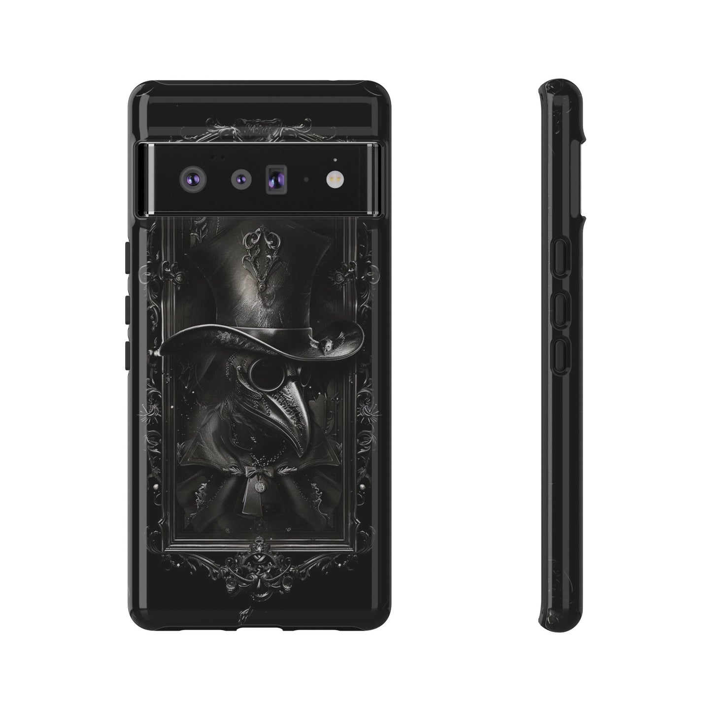 Gothic Plague Doctor Phone Case - Mysterious and Dark Design for iPhone, Samsung Galaxy, and Google Pixel Devices