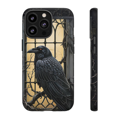 The Raven Phone Case – Edgar Allan Poe Inspired Gothic Design for iPhone, Samsung Galaxy, and Google Pixel Devices