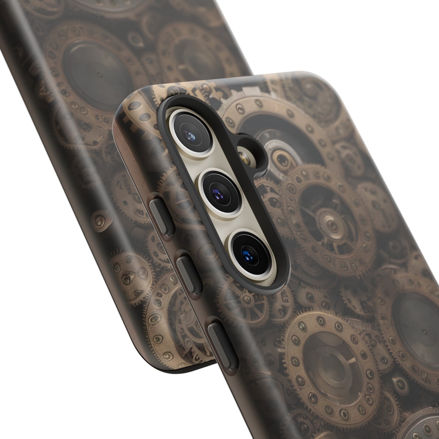 Gearworks 3 Phone Case – Steampunk Victorian Design with Gears and Clockwork for iPhone, Samsung Galaxy, and Google Pixel Devices